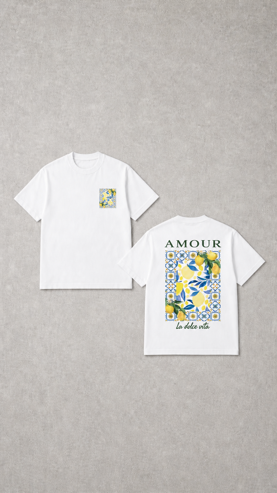 WHITE TEE LEMON