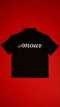 AMOUR BLACK POLO SHIRT