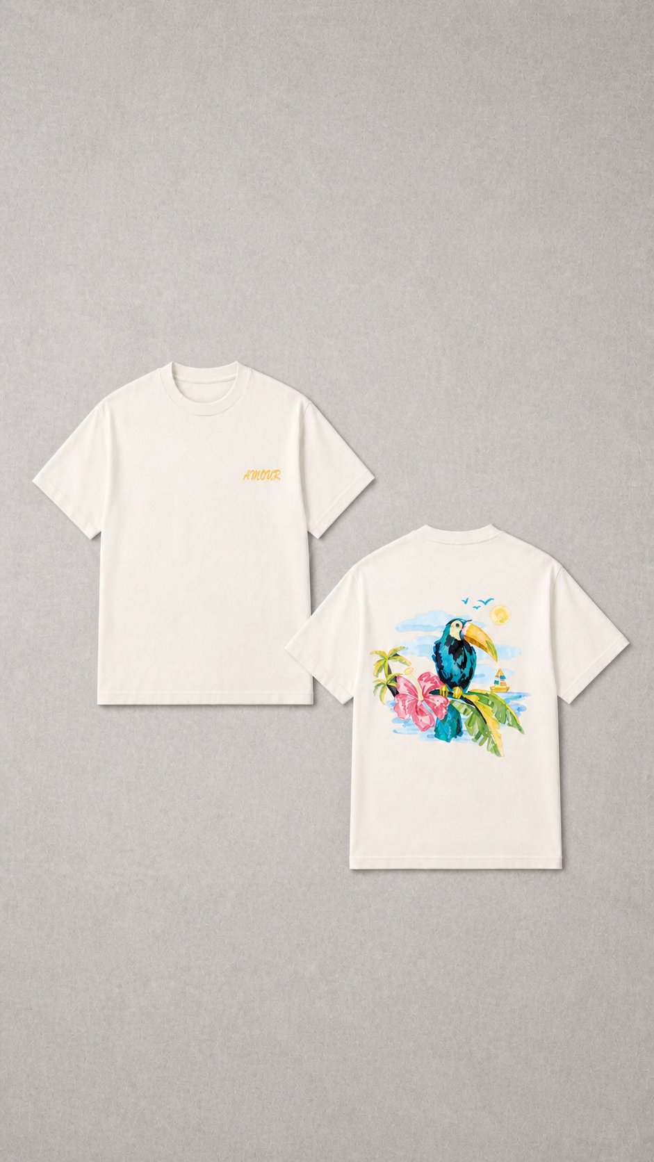 OFFWHITE TEE PARROT