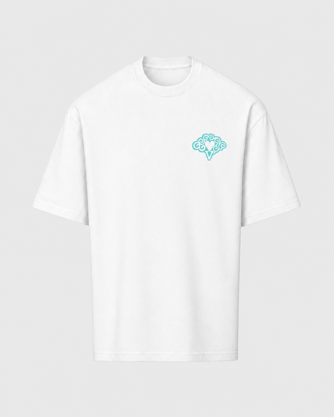 WHITE TEE V