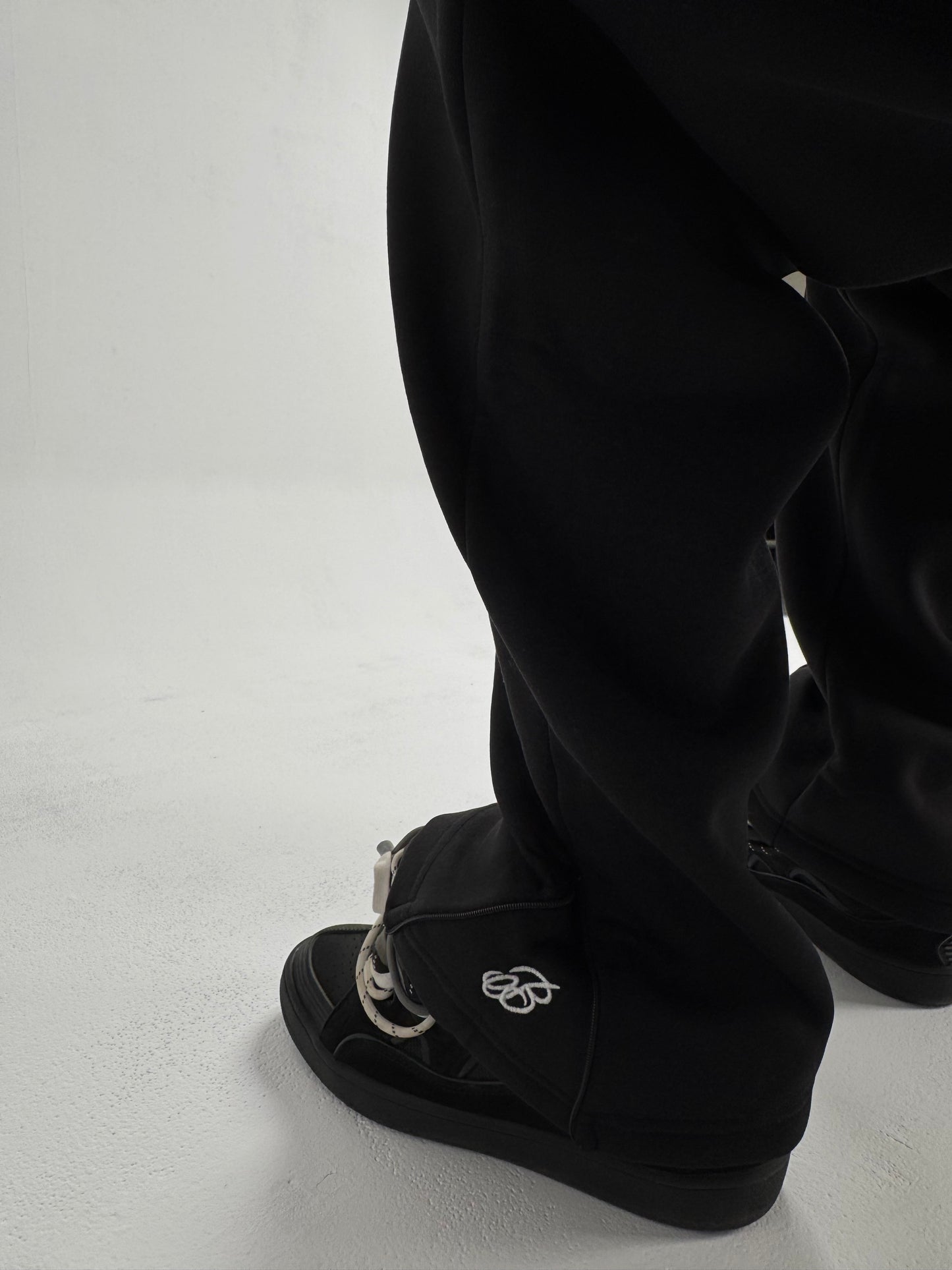 BLACK BAGGY SWEATPANTS