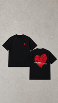 BLACK TEE HEART