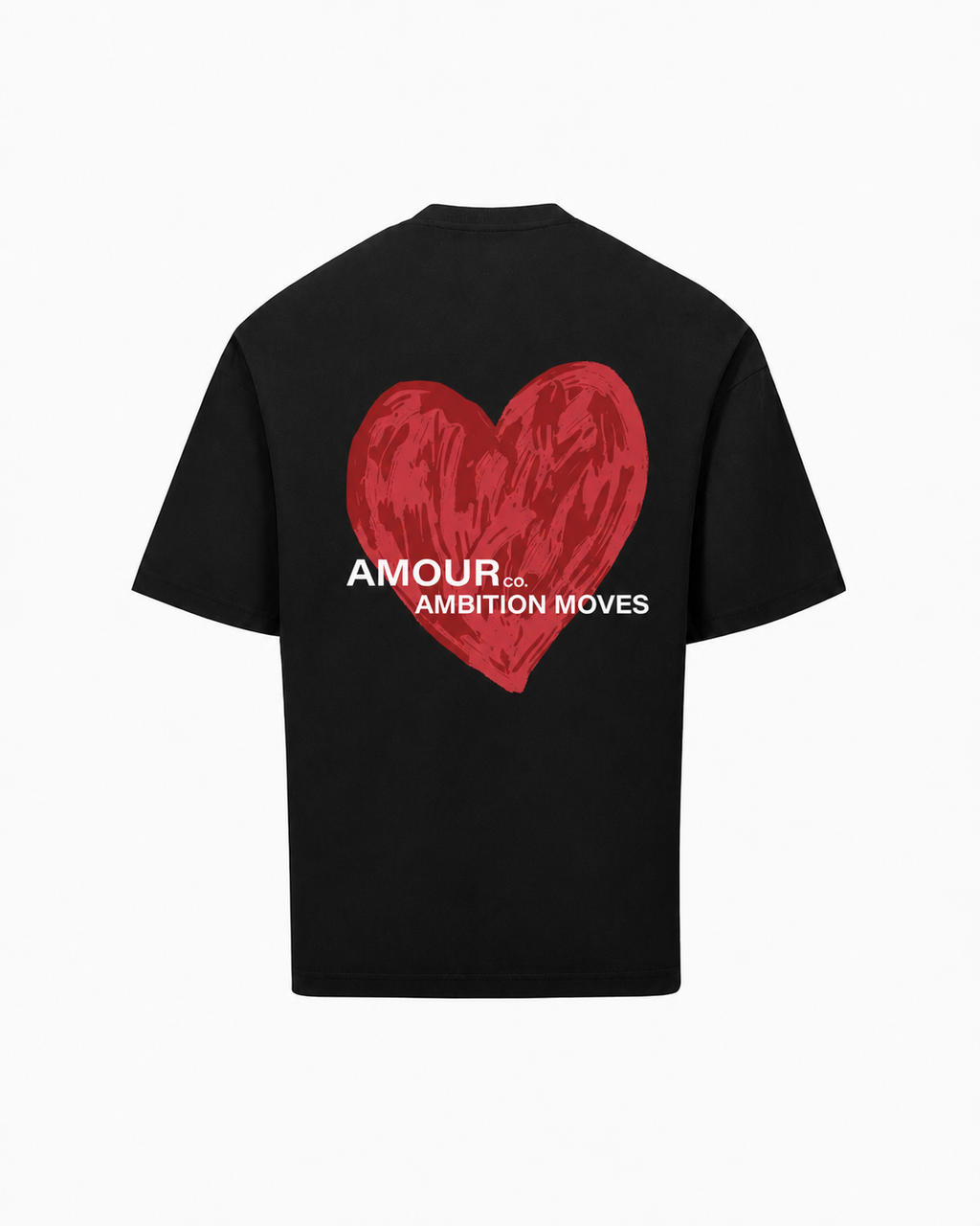 BLACK TEE HEART