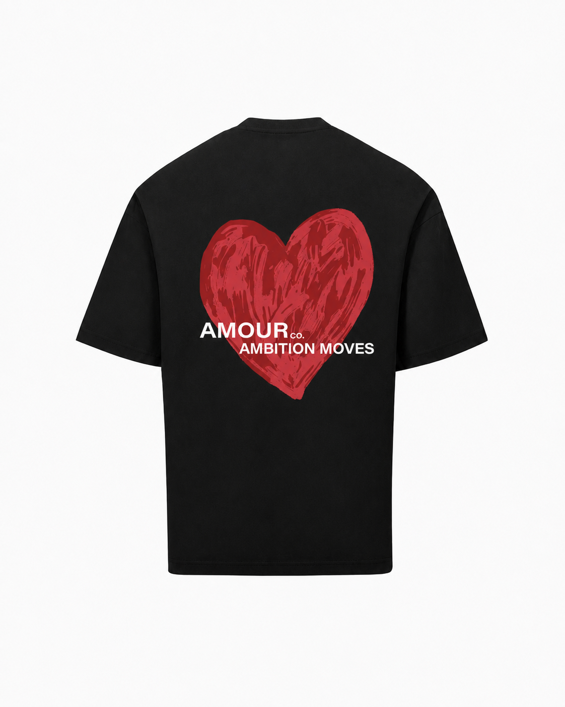 BLACK TEE HEART