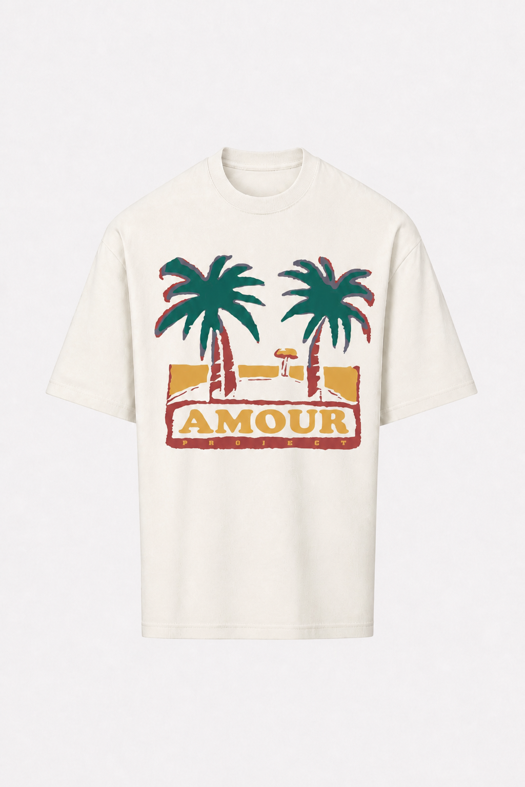 OFF WHITE TEE PALM TREE